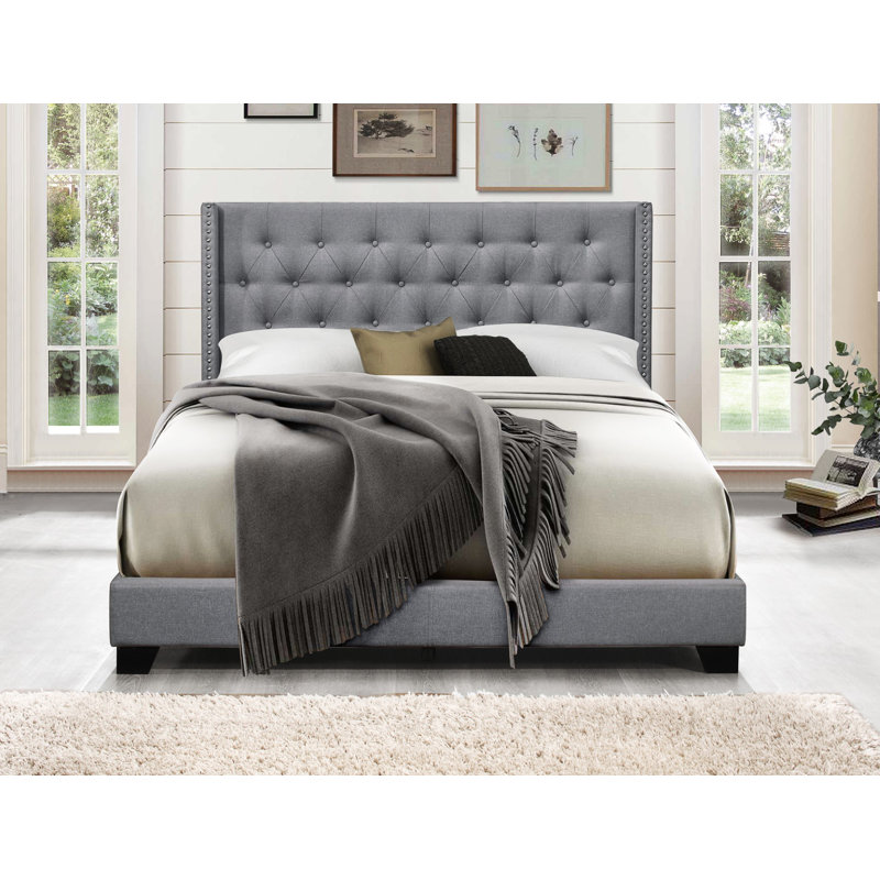 Greyleigh Gloucester Upholstered Standard Bed & Reviews Wayfair